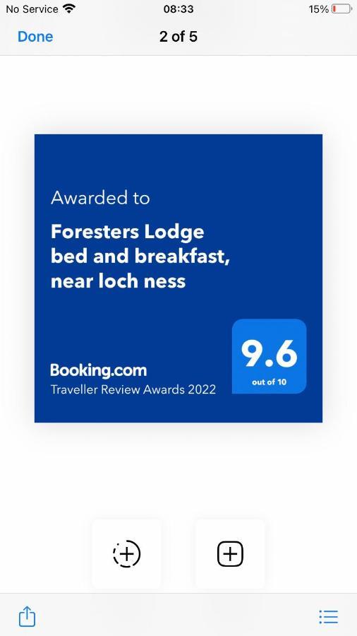 Foresters Lodge Bed And Breakfast, Near Loch Ness Inverfarigaig Ngoại thất bức ảnh